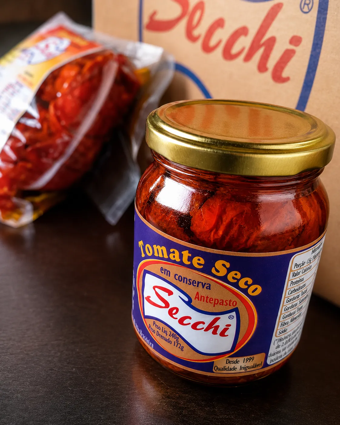 Tomate Seco Secchi Vidro 240g